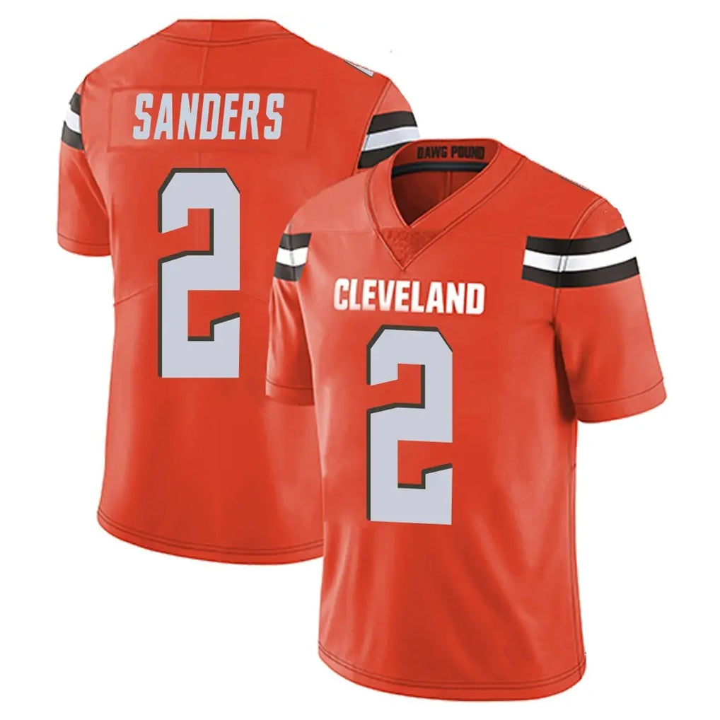 Kieara C.Browns #2 Shedeur Sanders Player Orange Alternate Vapor Untouchable Limited Home Game Stitched Jerseys