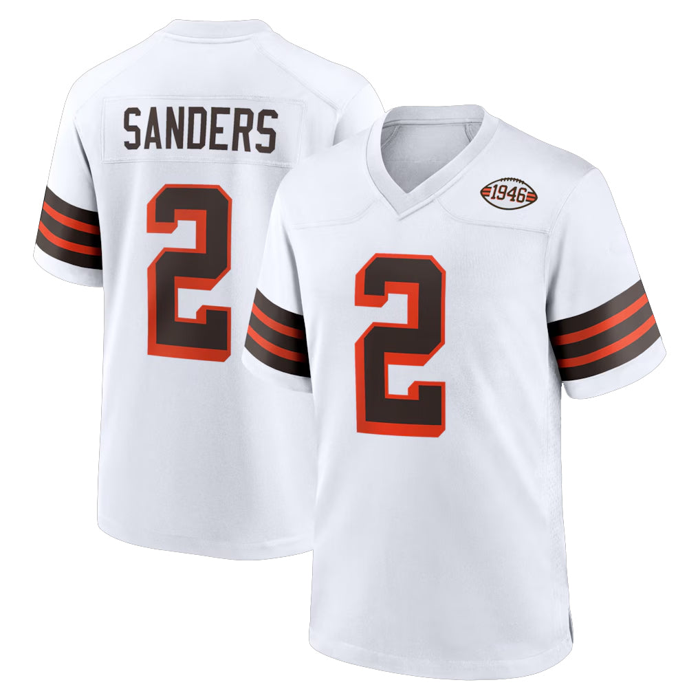 Kieara C.Browns #2 Shedeur Sanders Player White Alternate Home Game Stitched Jerseys