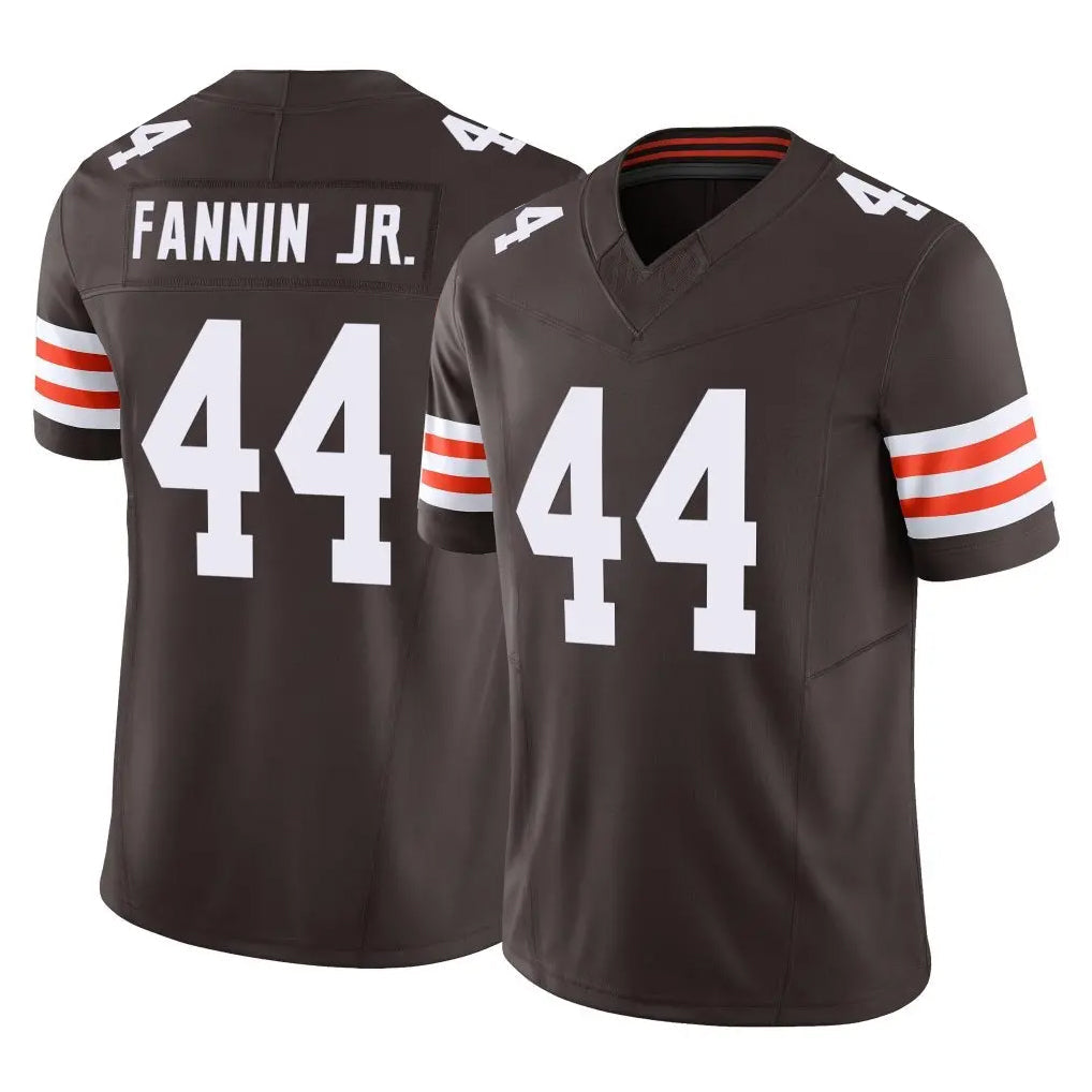 Kieara C.Browns #44 Harold Fannin Jr. Player Brown Vapor F.U.S.E. Limited Home Game Stitched Jerseys