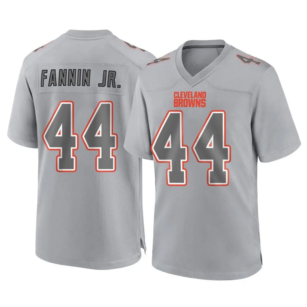 Kieara C.Browns #44 Harold Fannin Jr. Player Gray Atmosphere Fashion Game Stitched Jerseys