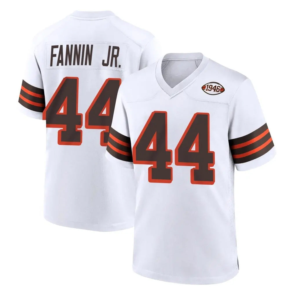 Kieara C.Browns #44 Harold Fannin Jr. Player White Alternate Home Game Stitched Jerseys