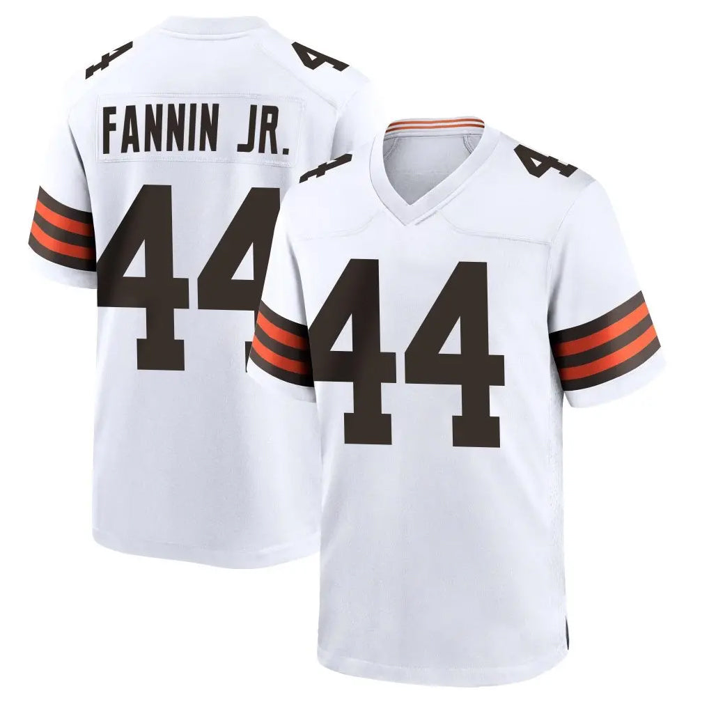 Kieara C.Browns #44 Harold Fannin Jr. Player White Home Game Stitched Jerseys