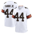 Kieara C.Browns #44 Harold Fannin Jr. Player White Home Game Stitched Jerseys