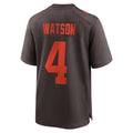 Kieara C.Browns #4 Deshaun Watson Brown Alternate Game Stitched Jerseys