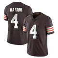 Kieara C.Browns #4 Deshaun Watson Player Brown Color Vapor Untouchable Limited Home Game Stitched Jerseys