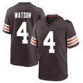 Kieara C.Browns #4 Deshaun Watson Player Brown Home Game Stitched Jerseys
