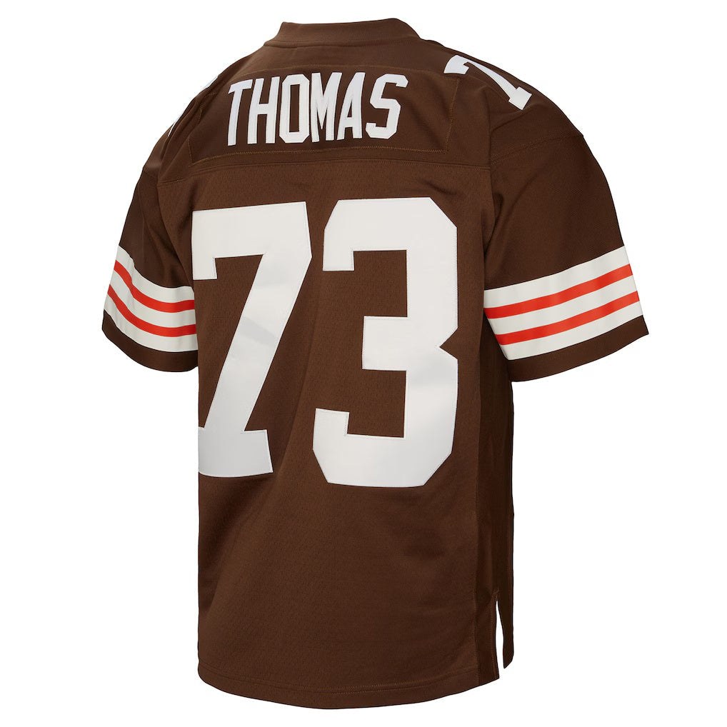 Kieara C.Browns #73 Joe Thomas Mitchell & Ness Brown Legacy Replica Stitched Jerseys