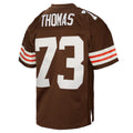 Kieara C.Browns #73 Joe Thomas Mitchell & Ness Brown Legacy Replica Stitched Jerseys