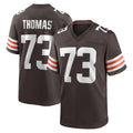 Kieara C.Browns #73 Joe Thomas Player Brown Home Game Stitched Jerseys