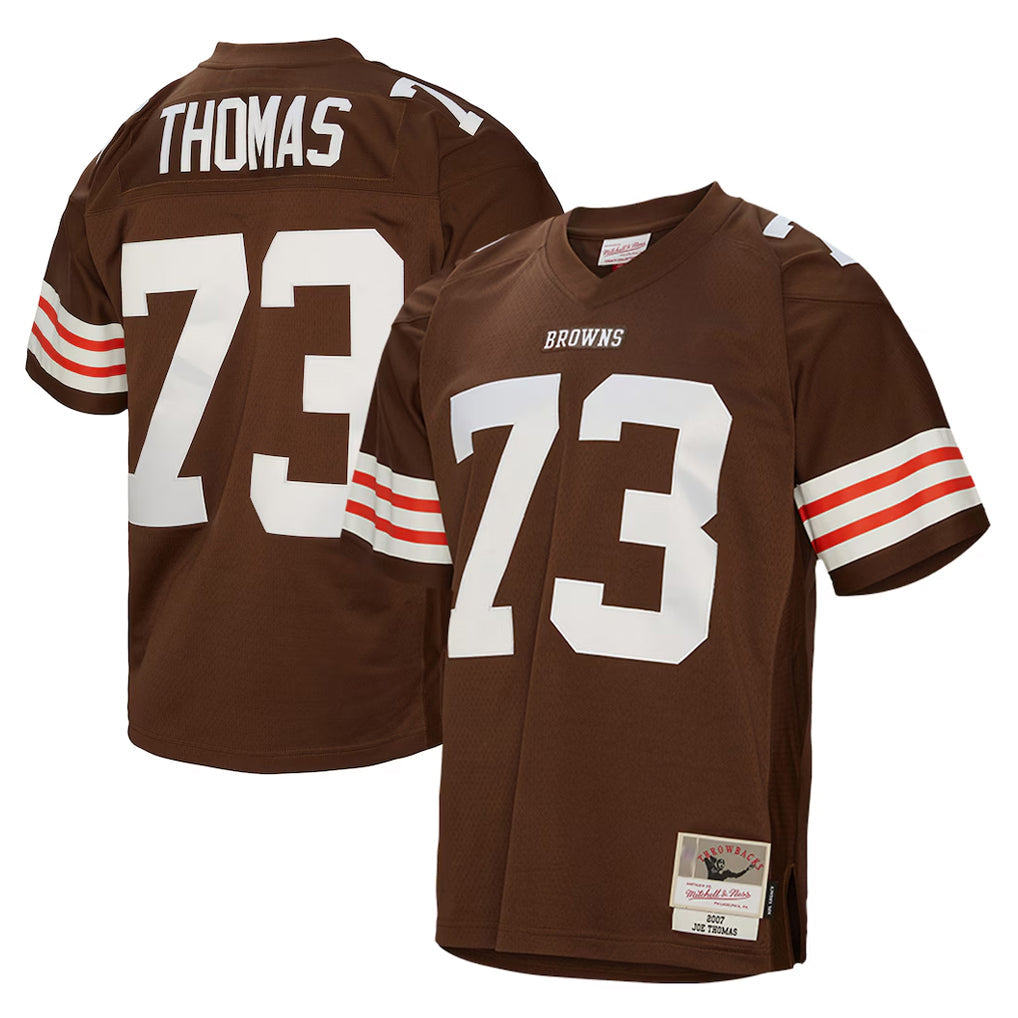 Kieara C.Browns #73 Joe Thomas Player Brown Mitchell & Ness 1963 Throwback Stitched Jerseys