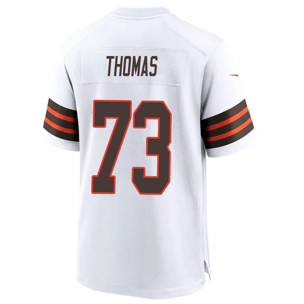 Kieara C.Browns #73 Joe Thomas Player White Alternate Home Game Stitched Jerseys