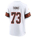 Kieara C.Browns #73 Joe Thomas Player White Alternate Home Game Stitched Jerseys