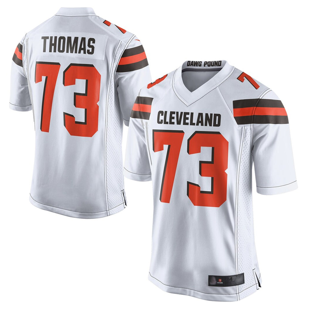 Kieara C.Browns #73 Joe Thomas Player White Limited Home Game Stitched Jerseys