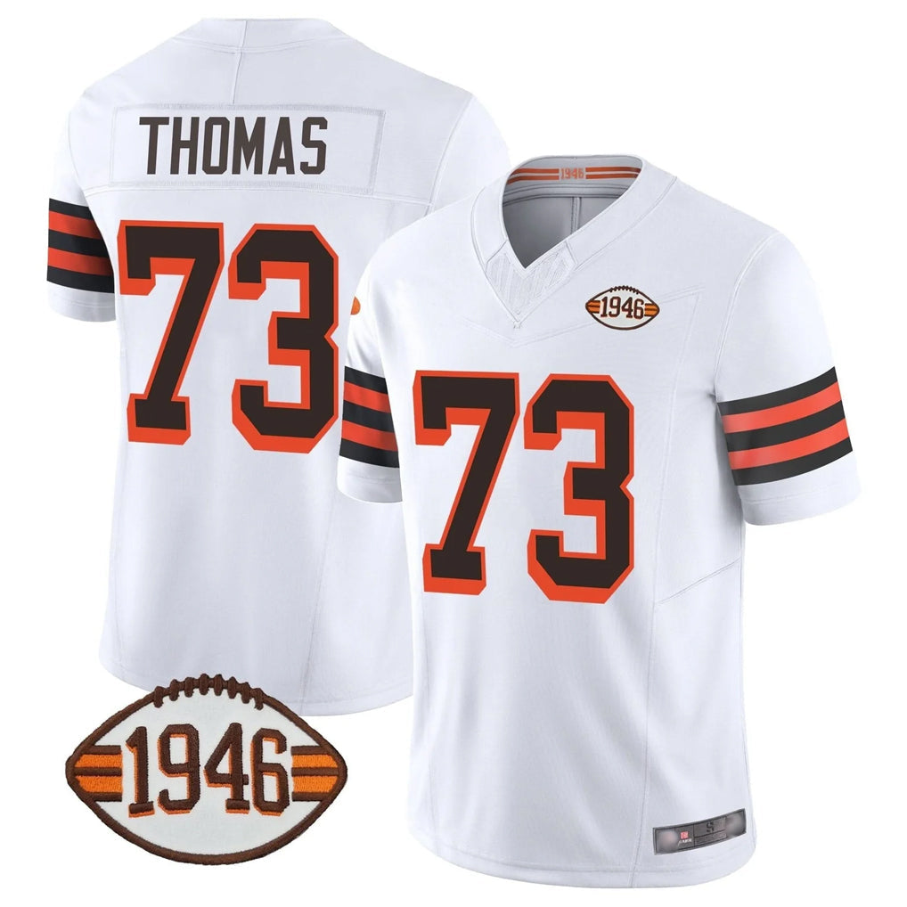 Kieara C.Browns #73 Joe Thomas Player White Limited Vapor F.U.S.E. Alternate Game Stitched Jerseys