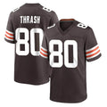 Kieara C.Browns #80 Jamari Thrash Player Brown Home Game Stitched Jerseys