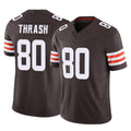 Kieara C.Browns #80 Jamari Thrash Player Brown Vapor F.U.S.E. Limited Home Game Stitched Jerseys