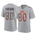 Kieara C.Browns #80 Jamari Thrash Player Gray Atmosphere Fashion Game Stitched Jerseys