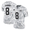 Kieara C.Browns #8 Dillon Gabriel Player Arctic Camo Salute to Service Limited Home Game Stitched Jerseys
