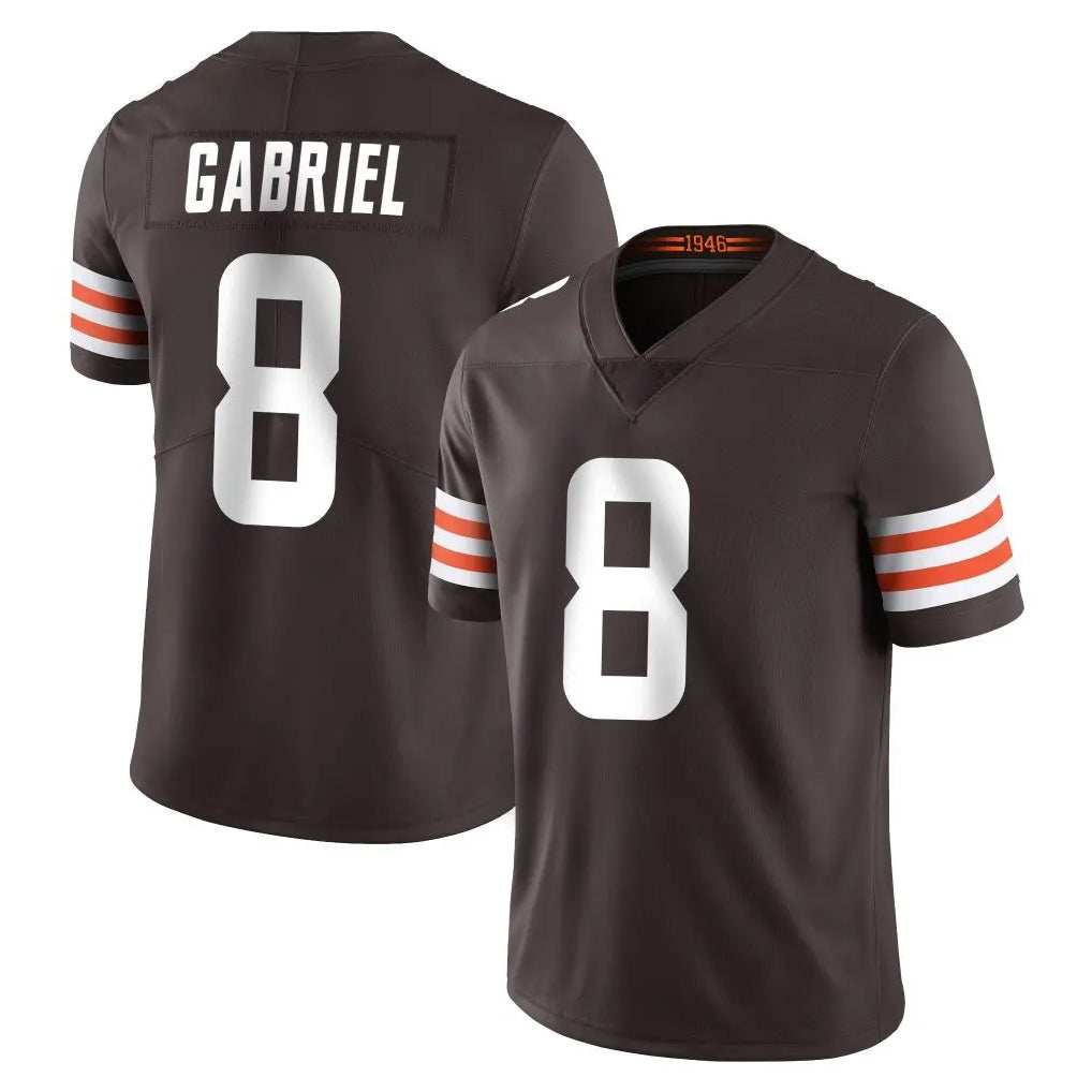 Kieara C.Browns #8 Dillon Gabriel Player Brown Color Vapor Untouchable Limited Home Game Stitched Jerseys