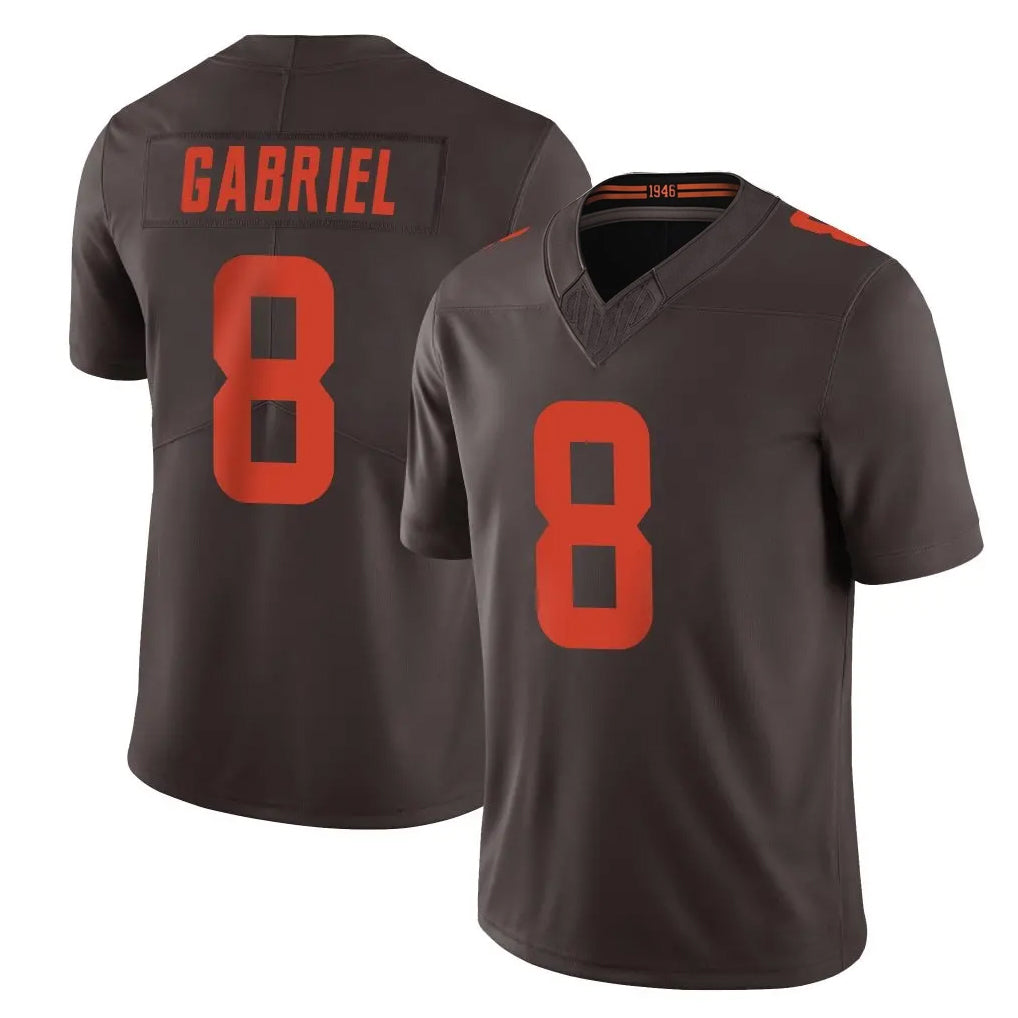 Kieara C.Browns #8 Dillon Gabriel Player Brown Limited Vapor F.U.S.E. Alternate Game Stitched Jerseys