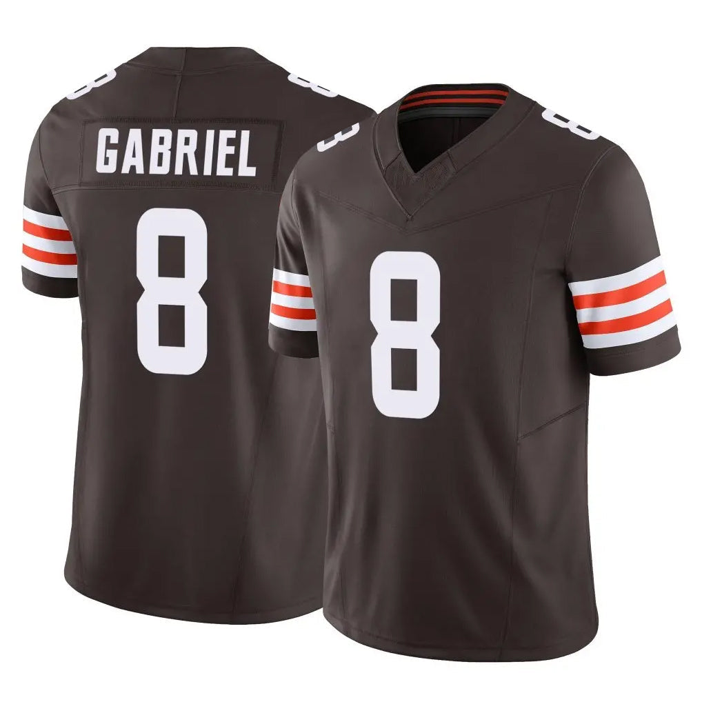 Kieara C.Browns #8 Dillon Gabriel Player Brown Vapor F.U.S.E. Limited Home Game Stitched Jerseys
