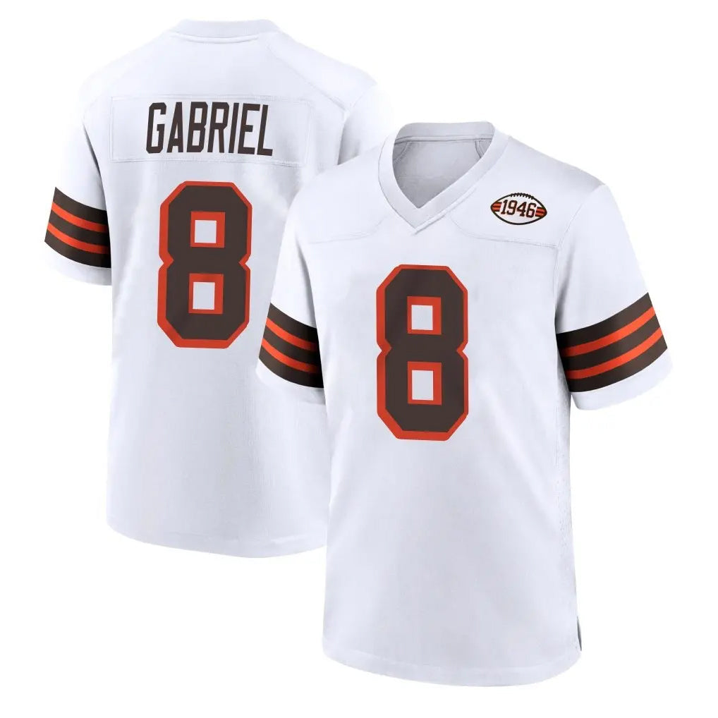 Kieara C.Browns #8 Dillon Gabriel Player White Alternate Home Game Stitched Jerseys