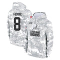 Kieara C.Browns #8 Jared Verse Player Arctic Camo Salute to Service Hoodies Limited Game Stitched Jerseys