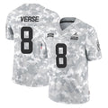 Kieara C.Browns #8 Jared Verse Player Arctic Camo Salute to Service Limited Home Game Stitched Jerseys