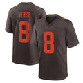 Kieara C.Browns #8 Jared Verse Player Brown Alternate Home Game Stitched Jerseys