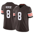 Kieara C.Browns #8 Jared Verse Player Brown Vapor F.U.S.E. Limited Home Game Stitched Jerseys