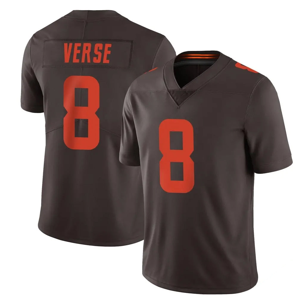 Kieara C.Browns #8 Jared Verse Player Browns Color Rush Limited Home Game Stitched Jerseys