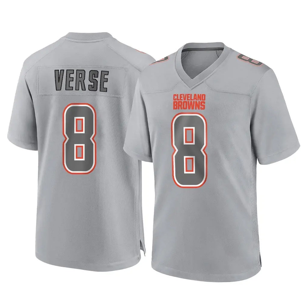 Kieara C.Browns #8 Jared Verse Player Gray Atmosphere Fashion Game Stitched Jerseys