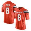 Kieara C.Browns #8 Jared Verse Player Orange Home Game Stitched Jerseys