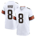 Kieara C.Browns #8 Jared Verse Player White Home Game Stitched Jerseys