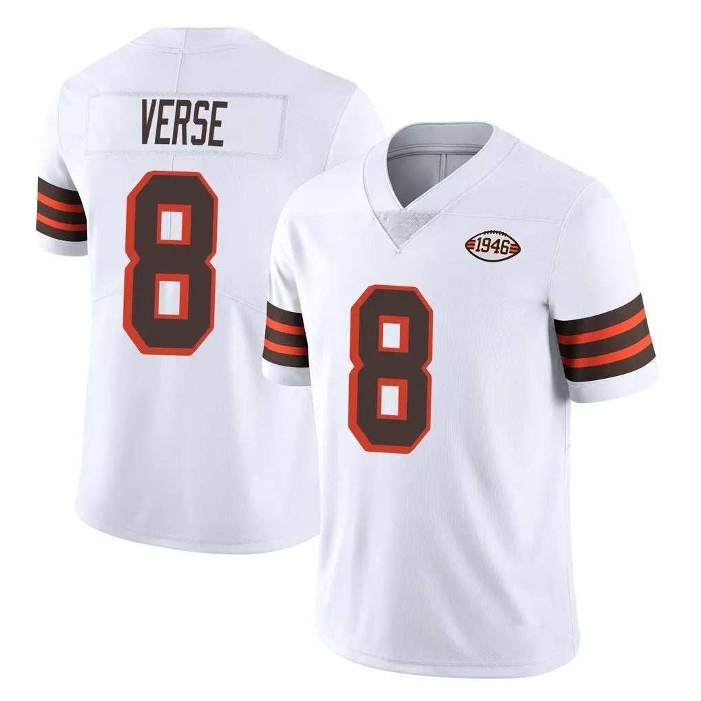 Kieara C.Browns #8 Jared Verse Player White Limited  Vapor 1946 Collection Alternate Game Stitched Jerseys