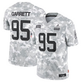 KiearaC.Browns #95 Myles Garrett Player Arctic Camo Salute to Service Limited Stitched Jerseys