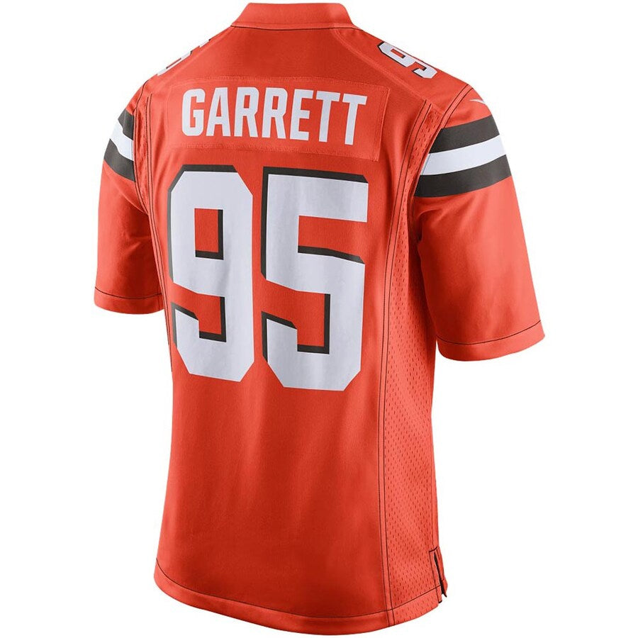Kieara C.Browns #95 Myles Garrett Player Orange Game  Stitched Jerseys
