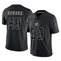 Kieara C.Browns #99 Julian Okwara Player Black Reflective Home Game Stitched Jerseys