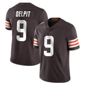 Kieara C.Browns #9 Grant Delpit Player Brown Color Vapor Untouchable Limited Home Game Stitched Jerseys