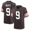 Kieara C.Browns #9 Grant Delpit Player Brown Home Game Stitched Jerseys