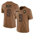 Kieara C.Browns #9 Grant Delpit Player Brown Salute to Service Limited Home Game Stitched Jerseys