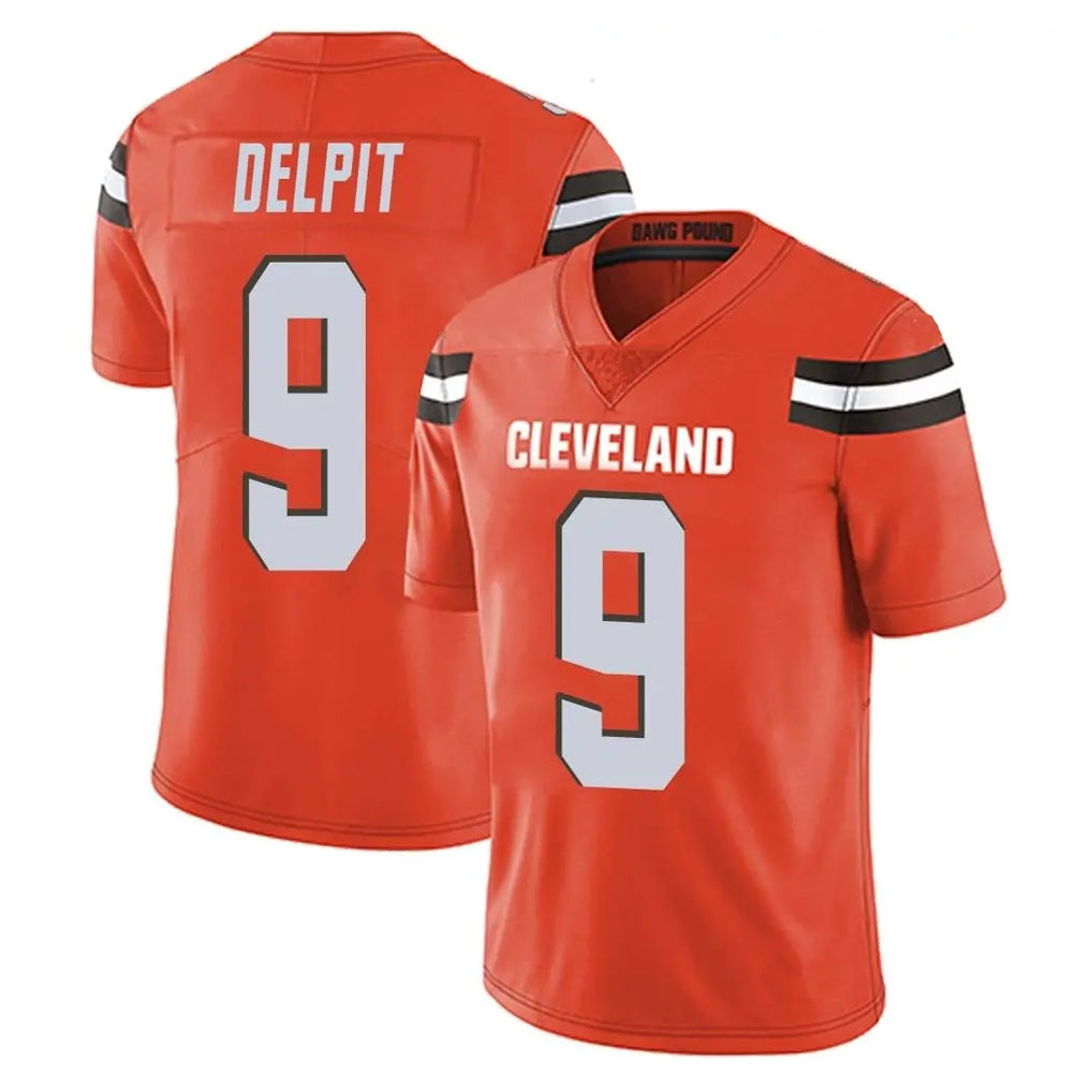 Kieara C.Browns #9 Grant Delpit Player Orange Alternate Vapor Untouchable Limited Home Game Stitched Jerseys