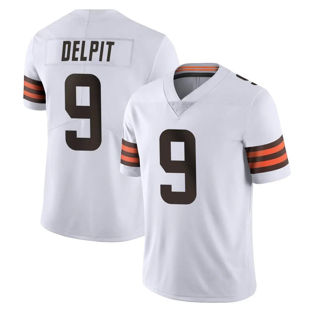 Kieara C.Browns #9 Grant Delpit Player White Vapor Untouchable Limited Home Game Stitched Jerseys