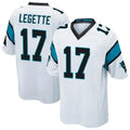 Kieara C.Panthers #17 Xavier Legette Player White Home Game Stitched Jerseys