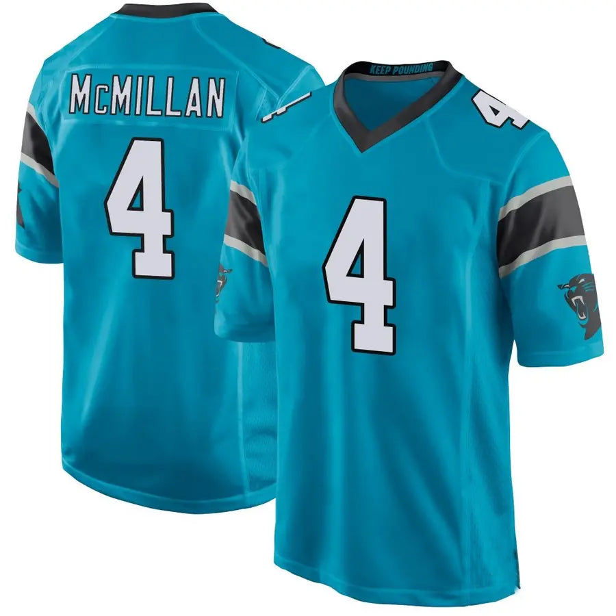 Kieara C.Panthers #4 Tetairoa McMillan Player Blue Game Stitched Jerseys