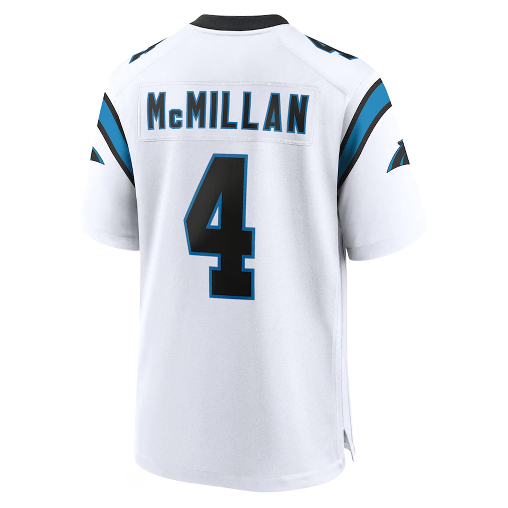Kieara C.Panthers #4 Tetairoa McMillan Player White Home Game Stitched Jerseys