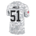 Kieara C.Panthers #51 Sam Mills Player Arctic Camo Salute to Service Limited Game Stitched Jerseys
