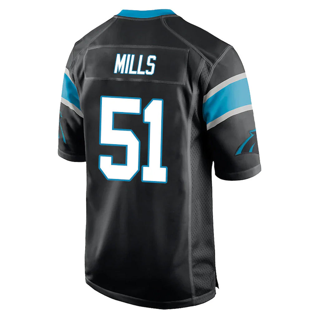 Kieara C.Panthers #51 Sam Mills Player Black Game Stitched Jerseys
