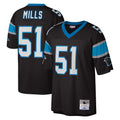 Kieara C.Panthers #51 Sam Mills Player Black Mitchell & Ness Legacy Replica Stitched Jerseys