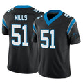 Kieara C.Panthers #51 Sam Mills Player Black Vapor F.U.S.E. Limited Home Game Stitched Jerseys